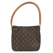 Pre-owned Canvas handbags Louis Vuitton Vintage , Brown , Dames