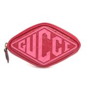 Pre-owned Leather clutches Gucci Vintage , Pink , Dames