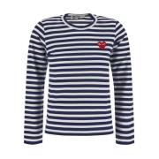Gestreept Navy/Wit Langarm T-Shirt Comme des Garçons Play , Multicolor...
