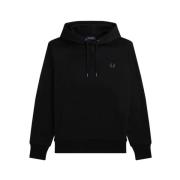 Laurel Wreath Hoodie Zwart Fred Perry , Black , Heren