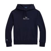 Geborduurde Katoenen Hoodie Ralph Lauren , Blue , Heren