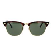 Klassieke Clubmaster Zonnebril Gepolariseerd Ray-Ban , Brown , Unisex