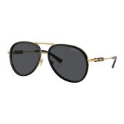 Black/Dark Grey Sunglasses Versace , Yellow , Unisex