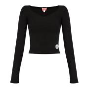 Katoenen top Kenzo , Black , Dames