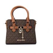 Bruine Satchel Crossbody Tas met Kaartsleuven Michael Kors , Brown , D...