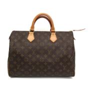 Pre-owned Canvas handbags Louis Vuitton Vintage , Brown , Dames