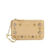 Pre-owned Leather wallets Jimmy Choo Pre-owned , Beige , Dames