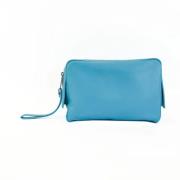 Pre-owned Leather clutches Bottega Veneta Vintage , Blue , Dames