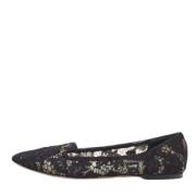 Pre-owned Lace flats Dolce & Gabbana Pre-owned , Black , Dames