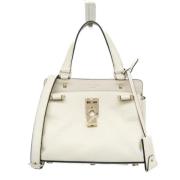Pre-owned Leather handbags Valentino Vintage , White , Dames