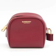 Pre-owned Leather pouches Burberry Vintage , Red , Dames