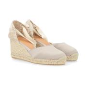 Tortora Satijnen Espadrilles Castañer , Gray , Dames