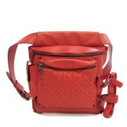 Pre-owned Leather shoulder-bags Bottega Veneta Vintage , Orange , Dame...