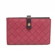 Pre-owned Leather wallets Bottega Veneta Vintage , Pink , Dames