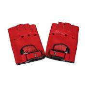 Rode Handschoenen Touch-Strap Fingerless Design Ferrari , Red , Heren