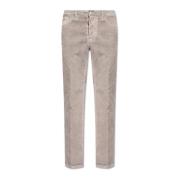 Ribfluwelen broek 642 Dsquared2 , Gray , Heren