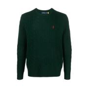 Groene Kabeltrui Ralph Lauren , Green , Heren