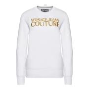 Witte Sweatshirt voor Stijlvolle Look Versace Jeans Couture , White , ...