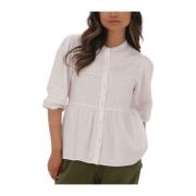 Naja 10 Shirt Blouse Wit Levete Room , White , Dames