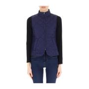 Blauw Gewatteerd Vest Vrouwen Casual Marella , Blue , Dames