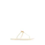 Rubber Teenslippers Tory Burch , White , Dames