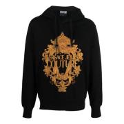 Zwarte Sweatshirt voor Stijlvolle Look Versace Jeans Couture , Black ,...