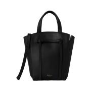 Mini Clovelly Tote, Zwart Classic Grain Mulberry , Black , Dames