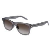 Slim SL 51-005 Zonnebril Saint Laurent , Gray , Unisex