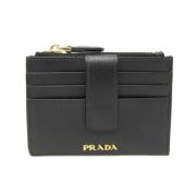 Pre-owned Leather wallets Prada Vintage , Black , Dames