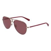 Bordeaux Matte Zonnebril Ckj19302S-645 Calvin Klein , Red , Unisex