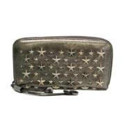 Pre-owned Leather wallets Jimmy Choo Pre-owned , Gray , Dames
