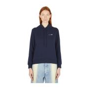 Logo Print Hooded Sweatshirt A.p.c. , Blue , Dames