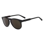 Stijlvolle zonnebril bruine lens zwarte frame Liu Jo , Black , Unisex