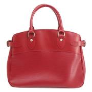 Pre-owned Leather totes Louis Vuitton Vintage , Red , Dames