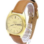 Pre-owned Leather watches Omega Vintage , Yellow , Heren