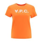 T-Shirts A.p.c. , Orange , Dames