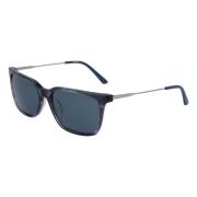 Blauwe Havana Zonnebril Ck19703S-421 Calvin Klein , Blue , Unisex