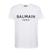 Paris T-shirt Balmain , White , Heren