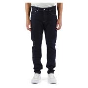 Regular Taper Jeans Vijf Zakken Calvin Klein Jeans , Blue , Heren