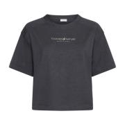 Antraciet T-shirts en Polos Brunello Cucinelli , Gray , Dames