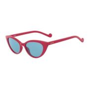 Fuchsia Blauwe Zonnebril Lj712S-525 Liu Jo , Red , Dames