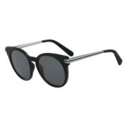 Sf831S-976 Zonnebril Zwart Glanzend Grijs Salvatore Ferragamo , Black ...