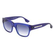 Blauwe Gradient Zonnebril Mq0028S-004 Alexander McQueen , Blue , Dames