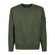 Diagonal Fleece Lens Sweatshirt C.p. Company , Green , Heren
