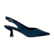 Puntige Neus Hak Schoen Gesp Sluiting Alma EN Pena , Blue , Dames