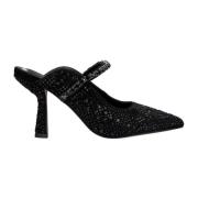 Elegante Slingback Schoen met Strass Detail Alma EN Pena , Black , Dam...