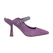 Stijlvolle Slingback Schoen met Versierde Band Alma EN Pena , Purple ,...