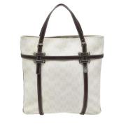 Pre-owned Leather totes Loewe Pre-owned , White , Dames