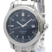 Pre-owned Stainless Steel watches Omega Vintage , Blue , Heren