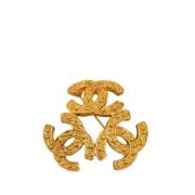 Pre-owned Yellow Gold brooches Chanel Vintage , Yellow , Dames